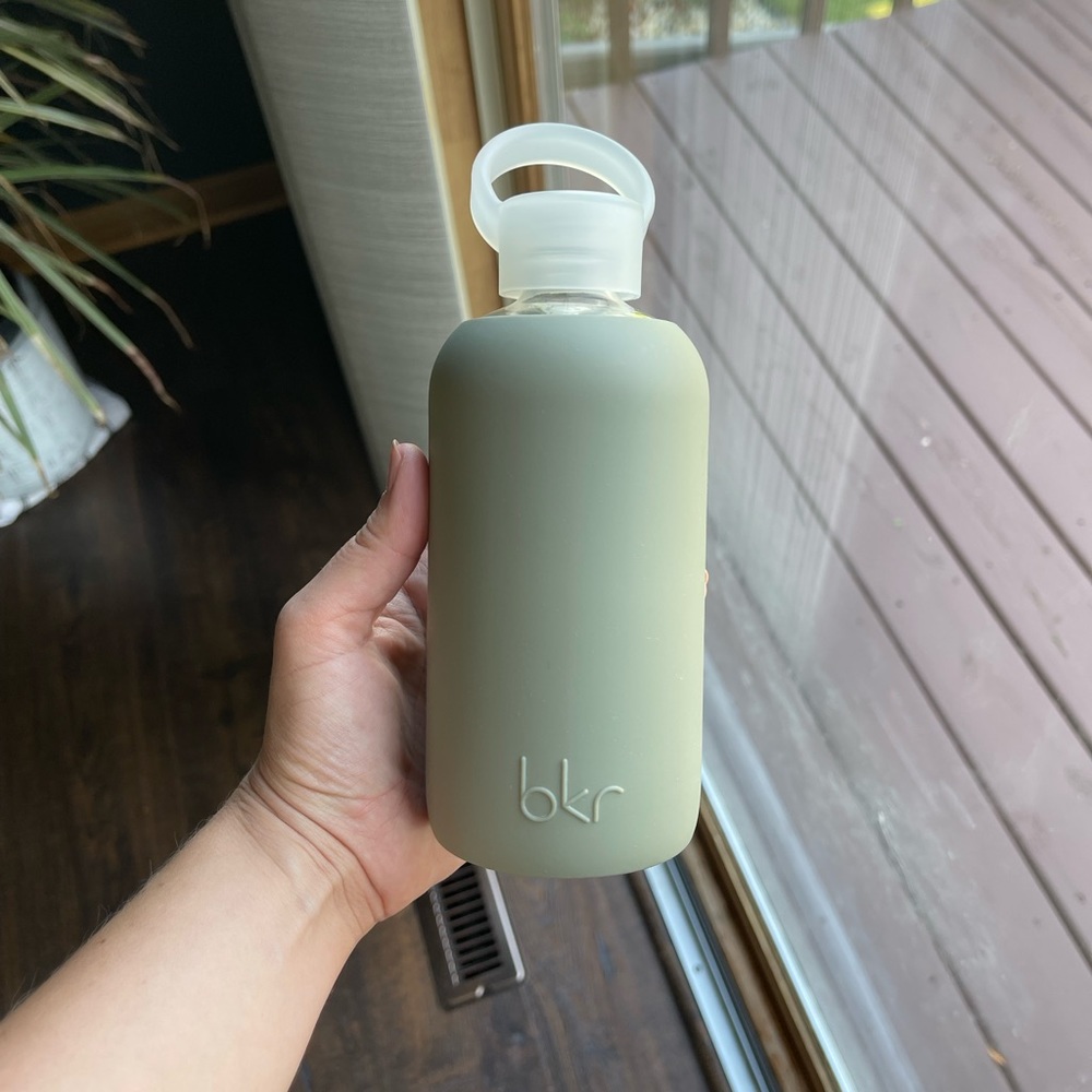 Bkr - Green/Aspen 500ml Glass Water Bottle